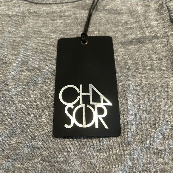 NWT Chaser Girls Ruffle Sleeve Tunic Tee/Tank, Light Gray, Girls Size 6 - Picture 2 of 5